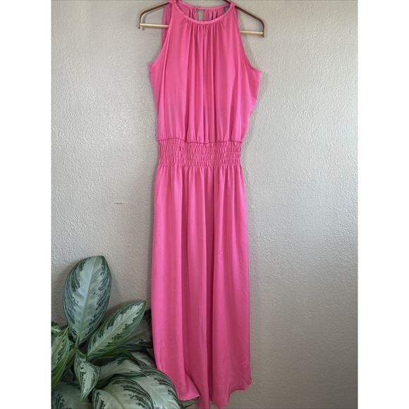 SheBird Emma One & Done Bra Maxi Dress Bright Pink Size 2 XS - Picture 2 of 12